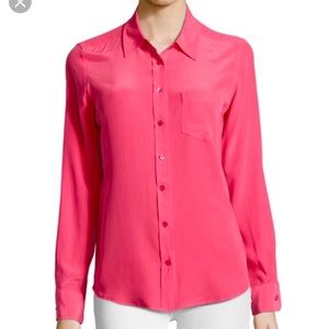 NWT Equipment Pink Blouse, Size S